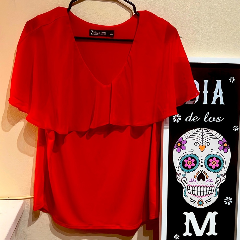 Red 7th Avenue Top
